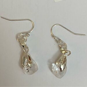 Genuine Swarovski Crystal Heart earrings HTE-4 NEW